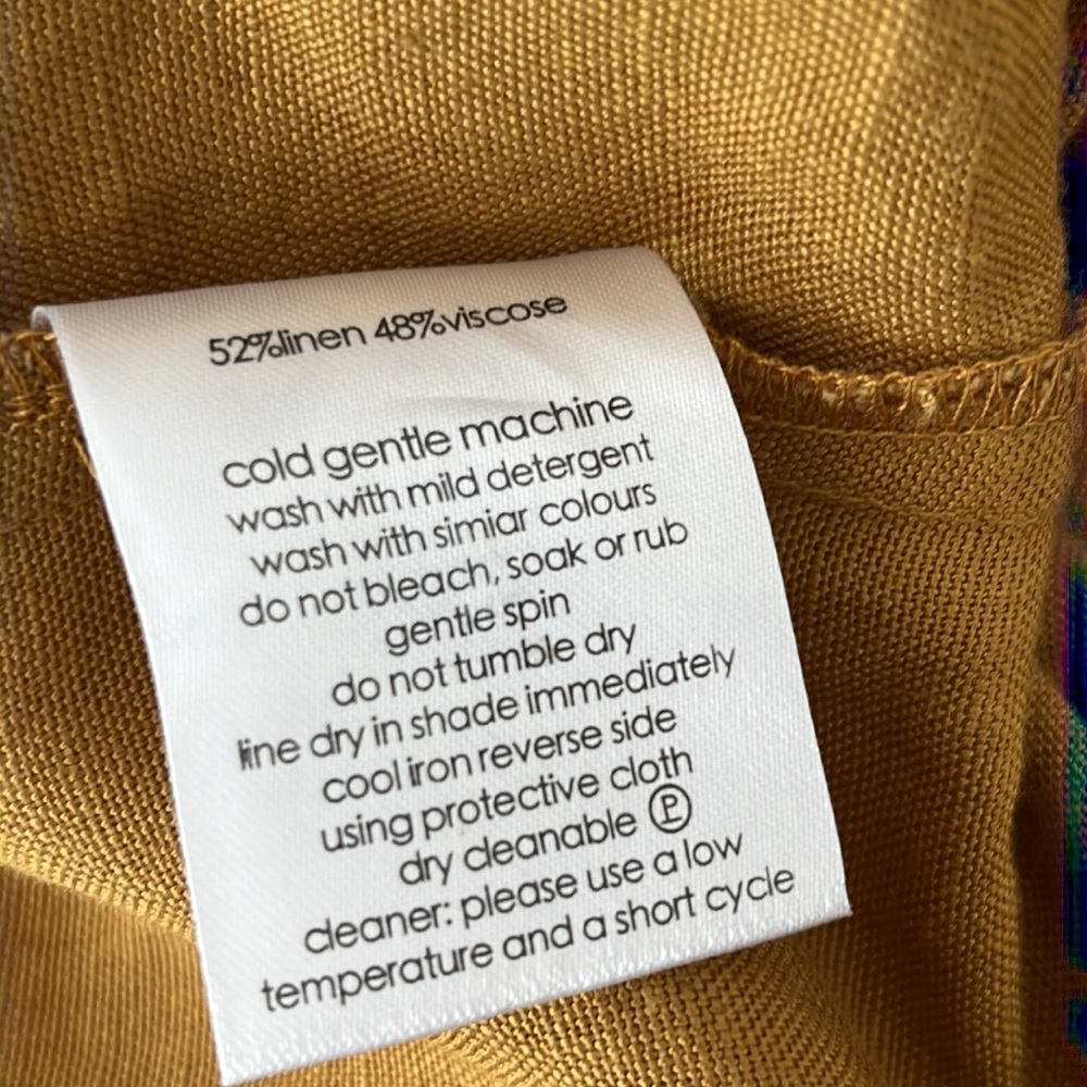 GORMAN Golden Mustard Linen Cropped Jacket - Picture 15 of 16